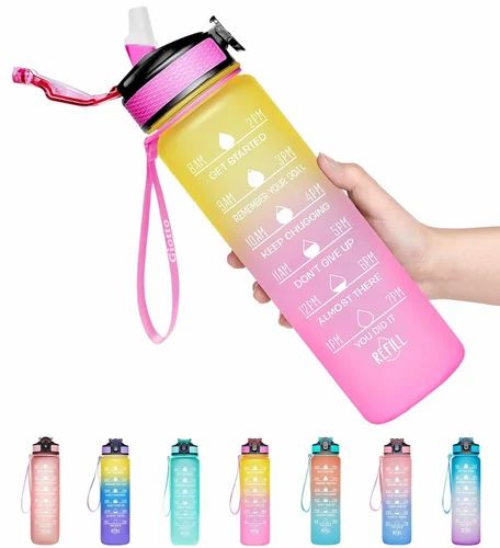 op Selling Large Capacity Sports Products Water Bottle Botella De Agua Motivational Plastic Water Bottle Botella De Agua Deportiva product image
